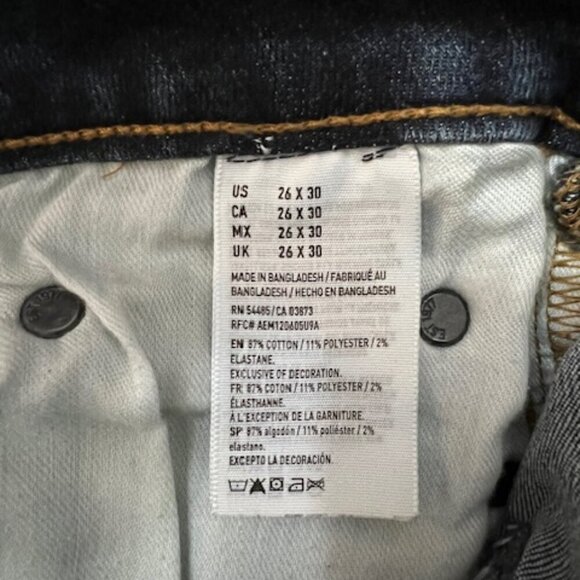 American Eagle Straight Light Wash Jeans Men's Extreme Flex Distressed Sz 29x32 - Picture 8 of 8